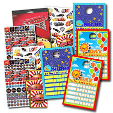 favorite character reward charts bundle with stickers kids