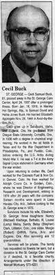 Obituary for Cecil Samuel Buck
