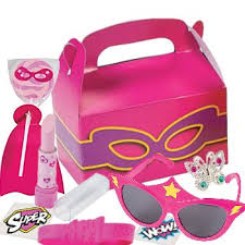 Birthday Party In A Box Canada Superhero Girl Loot Box With 7 Toys Party Supplies Canada Open A Party Open A Party Party Supplies Party Shop