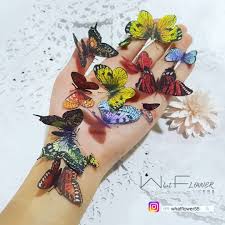 instagram 上的what flovver 花想蓉集 紙花藝 蝴蝶的效果真不錯 花舘1號 kikihi360 花舘2號 whatflower55 butterflys paperflower 紙花 紙花藝 手做