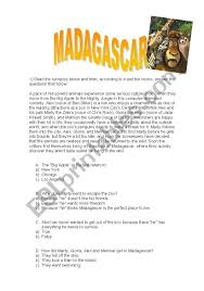 Ask questions and get answers from people sharing their experience with treatment. Madagascar Movie Activity With Answers Esl Worksheet By Teacher Laura