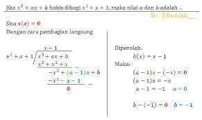Dec 13, 2018 · pembahasan soal suku banyak sbmptn 2018. Soal Dan Pembahasan Matematika Suku Banyak 1 5 Istana Mengajar