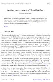 Quantum traces in quantum Teichmüller theory