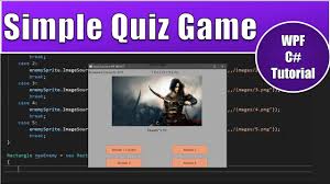It's like the trivia that plays before the movie starts at the theater, but waaaaaaay longer. Wpf C Tutorial Create A Simple Quiz Game In Visual Studio Moo Ict Project Based Tutorials