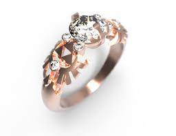 Zelda Engagement Ring Triforce Inspired Rose Gold Engagement Ring Nintendo Video Game Wedding Ring Geek Engagement Ring Geeky Nerdy Zelda Engagement Ring Geek Engagement Rings Zelda Engagement