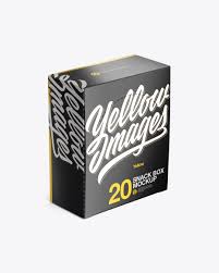 Download 20 Snack Bars Closed Box Mockup Half Side View High Angle Shot Designs Zone Yellowimages Mockups