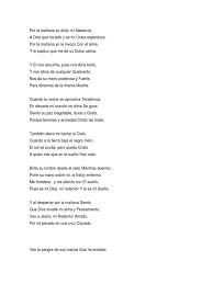 Por la mañana yo dirijo mi alabanza. Por La Manana Yo Dirijo Mi Alabanza