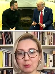 Ukrainian MP Inna Sovsun reacts to U.S. President Donald Trump's treatment  of Ukrainian President Volodymyr Zelenskyy during their meeting in the Oval  Office. #ukraine #zelensky #donaldtrump ...