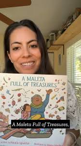 A MALETA FULL OF TREASURES written by Natalia Sylvester and illustrated by  Juana Medina is a warm, gentle ode to cherished visits from grandparents  and the people and places that make us who we are ...