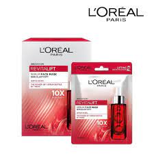 L Oreal Paris Skincare Revitalift Pro Youth Lifting Treatment Serum Face Mask Sheet 5s Promotes Skin Elasticity Anti Aging Watsons Singapore