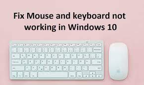 Since yesterday i can't turn my computer on by depressing a key on the keyboard. Mouse And Keyboard Not Working In Windows 10 Solved Techcult
