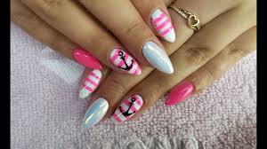 Sailor Nail Art Marynarskie Wzory Semilac Youtube