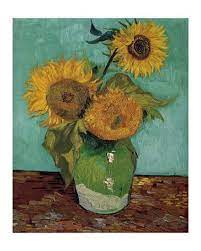 Shop van gogh designs in fabric, wallpaper and home decor. Sunflowers First Version Art Print Vincent Van Gogh Art Com