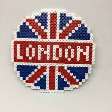 Set Of 2 Drink Coaster London Gin Bottle Coaster Beaded Coaster Man Cave Gift Fathers Day Gift Pixel Art Uk Gin And Tonic Modeles De Hibou Perles Hama Et Perle A