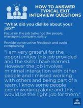 How To Answer Typical Exit Interview Questions Exitinterviews In 2020 Interview Questions Interview Answers Best Interview Answers