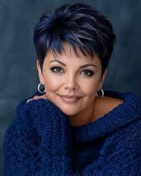 Modern anti-aging pixie cut style