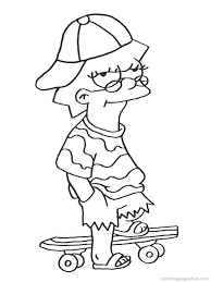 The Simpsons Coloring Pages 1 Simpsons Drawings Line Art Drawings Drawings
