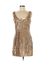 Niteline Cocktail Dress A Line Gold Metallic Dresses Used Size 6 Metallic Gold Dress Metallic Dress Clothes