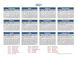 What are the 2021 federal holidays? 2021 Retail Accounting Calendar 4 4 5 Free Printable Templates