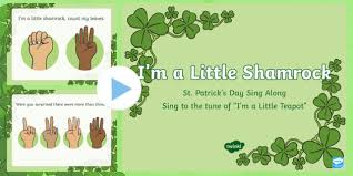 He is a legendary american ken shamrock is best known for his participation in the ultimate fighting championships. St Patrick S Day I M A Little Shamrock Sing Along Powerpoint