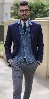 Black Blazer Combination With Jeans Mens Justusf Hasnesn With A Business Casual Combo With A Navy Blazer Jean Jacket White Button U Jean Jacket Outfits Men Denim Jacket Men Winter Jacket Men Casual