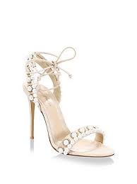 Monique Lhuillier Reese Pearl Embellished Suede Ankle Tie Sandals Ankle Tie Sandals Beautiful Wedding Shoes Bridal Shoes