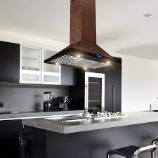 Kitchen island hood trend photos of daily needs shopkins. Akdy 36 Island Mount Range Hood Embossed Copper 4 Speed Touch Control For Kitchen Walmart Com Walmart Com