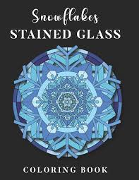 Many parts of the shapes are too small to be colored. Snowflakes Stained Glass Coloring Book Beautiful Mandalas I Perfect Christmas Gift I Relaxation Colouring Geometric Shapes And Patterns Rabbit Black 9798552664238 Amazon Com Books