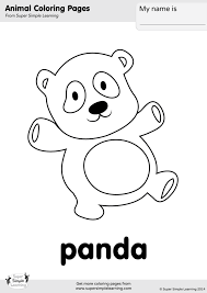 Enjoy free panda coloring pages to color, paint or a crafty educational project for young children and the young at heart. Panda Coloring Page Super Simple