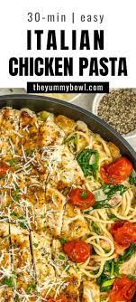 Italian Chicken Pasta In Creamy White Wine Sauce Recipe Chicken Pasta Italian Chicken Pasta Italian Chicken