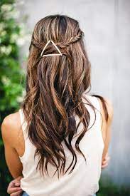 18 Cute Bobby Pin Hairstyles That Are Easy To Do Hair Styles Triangle Hair Long Hair Styles