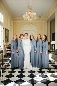 Dusty Blue Long Sleeve Chiffon Bridesmaid Dress Wedding Weddings Bridesmai Winter Bridesmaid Dresses Long Sleeve Bridesmaid Dress Winter Wedding Bridesmaids