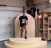 Half circle Stage building 🙌 #stage #podium #pedestal #woodworking  #woodwork #wood #stagebuilding #woodshop #decor #decoration #eventbackdrop  #eventstage #partystage #partybackdrop #eventdecor ...