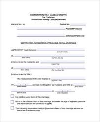 How do you make sure a marital separation agreement is fair? Free 11 Separation Agreement Form Samples In Pdf Ms Word