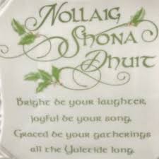 4x4x4 inchesirish christmas blessing read irish blessings: An Irish Christmas Blessing Plate And Metal Stand House Of Claddagh Irish Collections