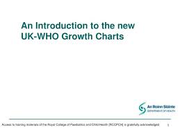 Ppt An Introduction To The New Uk Who Growth Charts