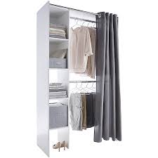 🌈 votre dose d'inspiration au quotidien ! Dressing Tout En Un Blanc Avec Rideau Castorama