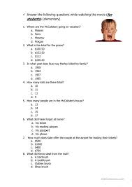 Read on for some hilarious trivia questions that will make your brain and your funny bone work overtime. Home Alone English Esl Worksheets For Distance Learning And Physical Classrooms