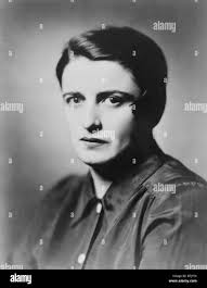 Ayn Rand (1905-1982) Russian born and educated author of popular novels,  espoused her philosophy of