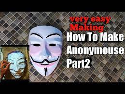 Sebanyak 120 ml (setengah gelas) air yang disaring atau lidah buaya (basa). Cara Membuat Topeng Anonymouse Part2 Dari Bubur Kertas Youtube