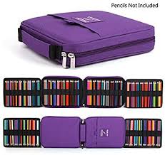 Amazon Com Qianshan 100 120 132 144 150 Colored Pencils Universal Pencil Bag Pen Case School Stationery Pe Pencil Storage School Bag Storage Coloring Supplies