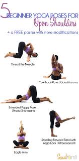 5 Beginner Yoga Poses For Open Shoulders Easy Yoga Workouts Yoga Poses For Beginners Yoga For Beginners