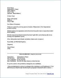 Write a great donation thank you letter for donations of money, time or clothes. Download The Donation Thank You Letter Template From Vertex42 Com Donation Thank You Letter Donation Letter Thank You Letter Template