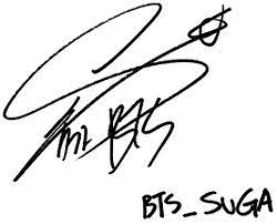 Discover The Coolest Png Stickers Bts Bangtanboys Bangtan Suga Stickers Bts Suga Tanda Tangan Gambar