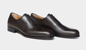 Testoni Wholecut Leather Shoes Grey Cipriani