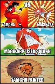 Yamcha, moments before being killed by a saibaman. Image 439844 Yamcha S Death Pose Dbz Funny Dbz Memes Dragon Ball Super Funny