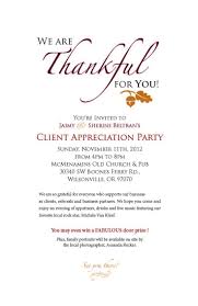 It's advised for any type of virtual. Thanksgiving Invitation Letter Sample Client Appreciation Party Client Appreciation Events Client Appreciation