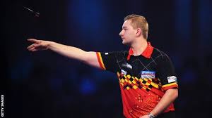 Dimitri van den bergh has sent the darts world into meltdown with one of the rarest feats in the sport. World Matchplay Tournament Debutant Dimitri Van Den Bergh Reaches Final Bbc Sport