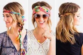 Es ist ein step by step video, d.h. Hippie Frisuren Schone Styles Im Hippie Look Haarband Frisur Sommerfrisuren Hippie Frisur