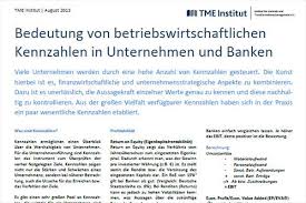 Insbesondere geben kennzahlen in konzentrierter form auskunft über wichtige wirtschaftliche tatbestände des. Bedeutung Von Betriebswirtschaftlichen Kennzahlen In Unternehmen Und Banken Tme Ag The Transformation Management Experts